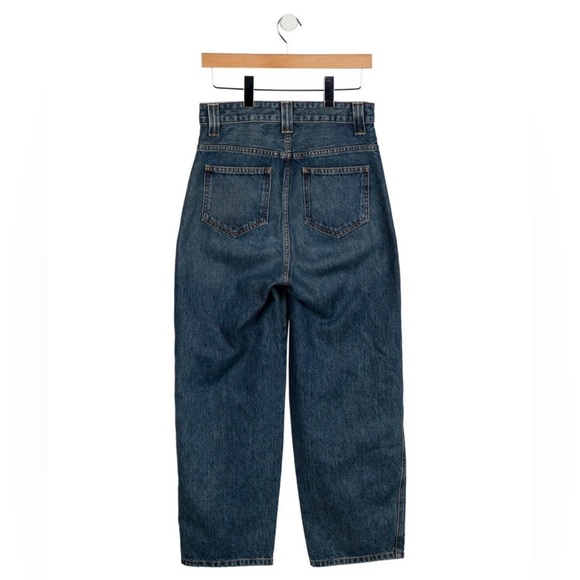 NWT KHAITE Preen Wide Barrel Leg in Dark Wash - Picture 5 of 7